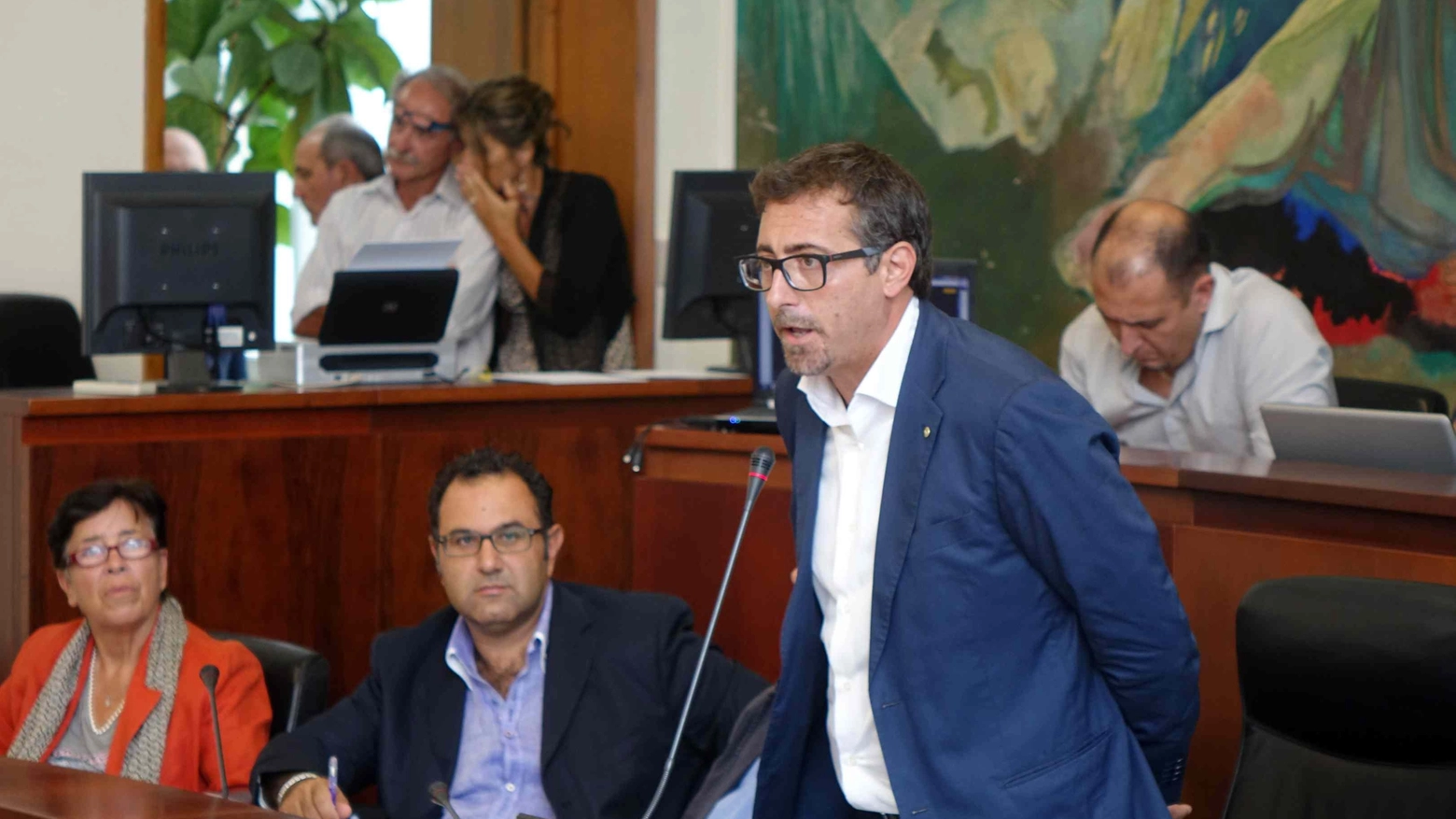 La seduta del consiglio comunale di Viareggio sul bilancio consuntivo 2013 (foto Umicini)
