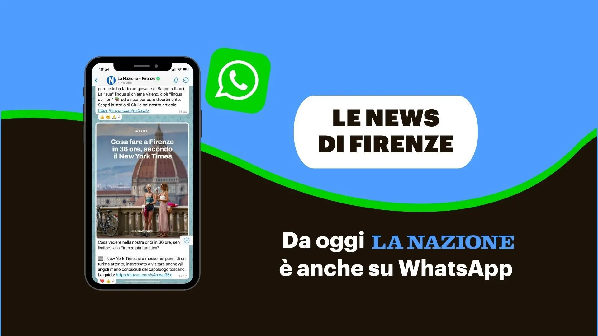 La Nazione lancia il suo canale WhatsApp: ecco come iscriversi e ricevere le notizie gratuitamente