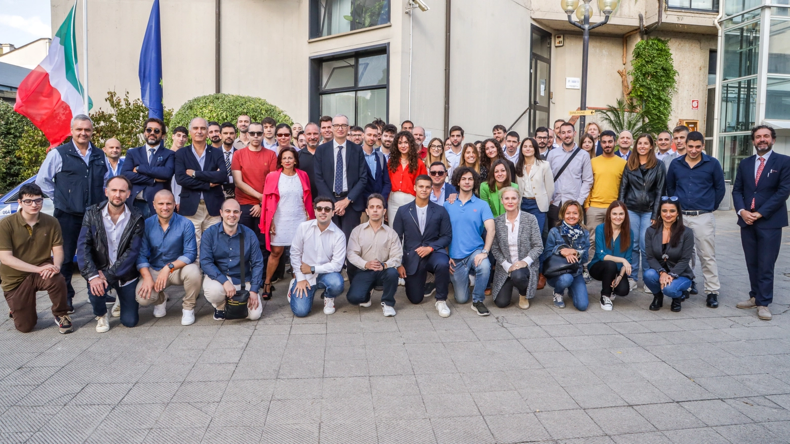 I neoassunti all'Agenzia delle dogane (foto Germogli)