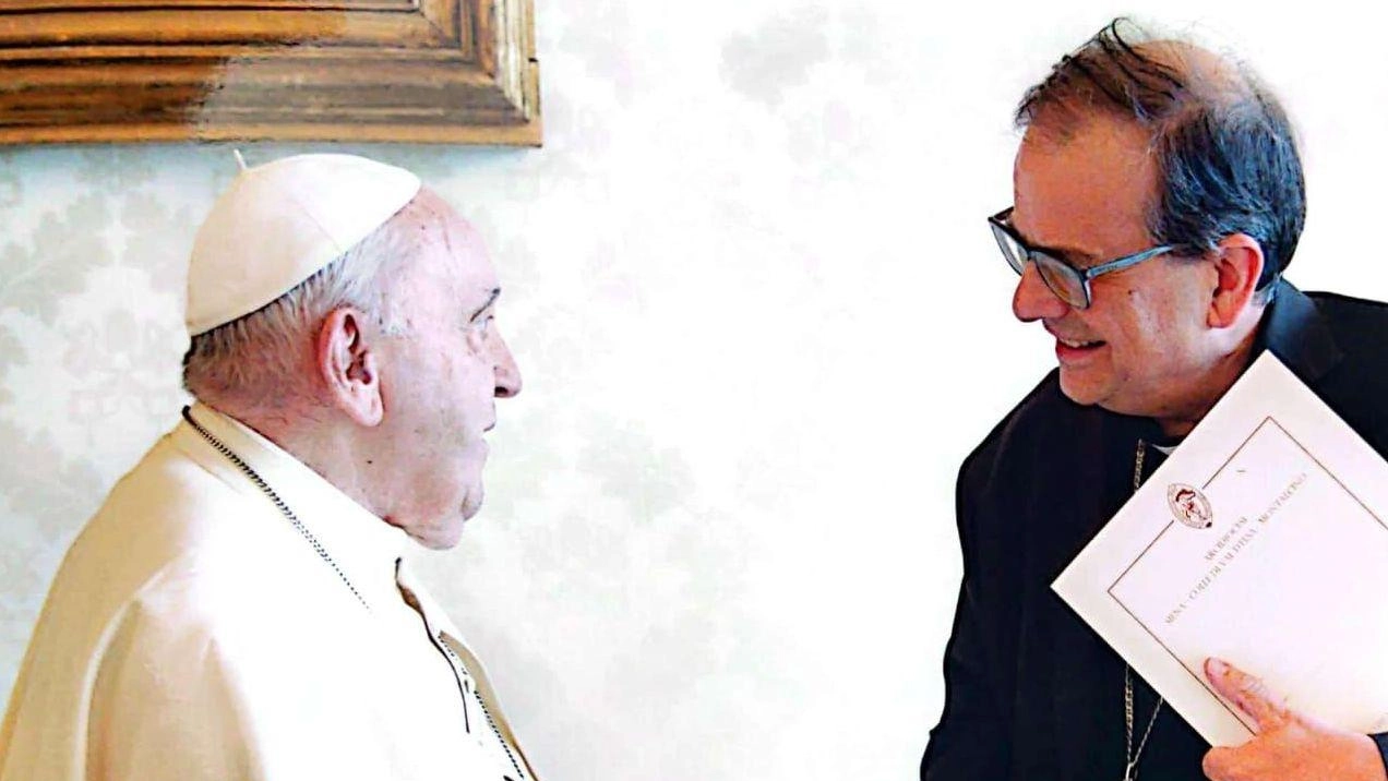 L’incontro tra papa Francesco e il cardinale Lojudice L’incontro tra papa Francesco e il cardinale Lojudice