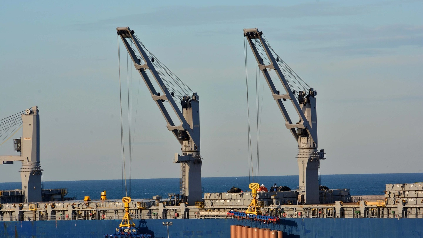 Uno scorcio del porto di Livorno  (Foto Novi)