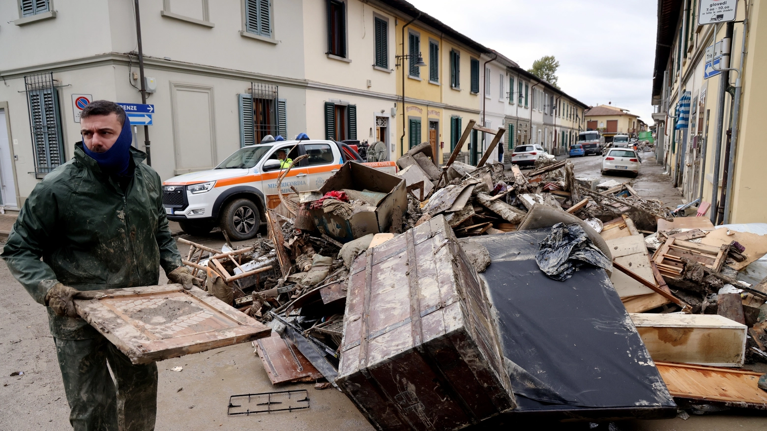 I danni dell'alluvione a Campi Bisenzio (Fotocronache Germogli)