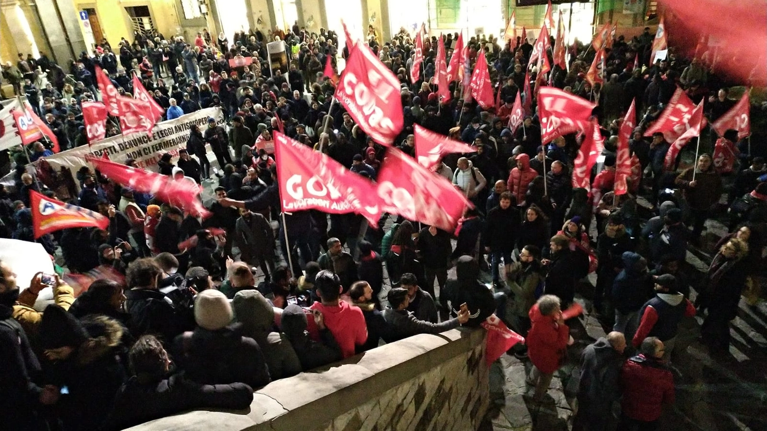 La manifestazione a Prato (foto Attalmi)