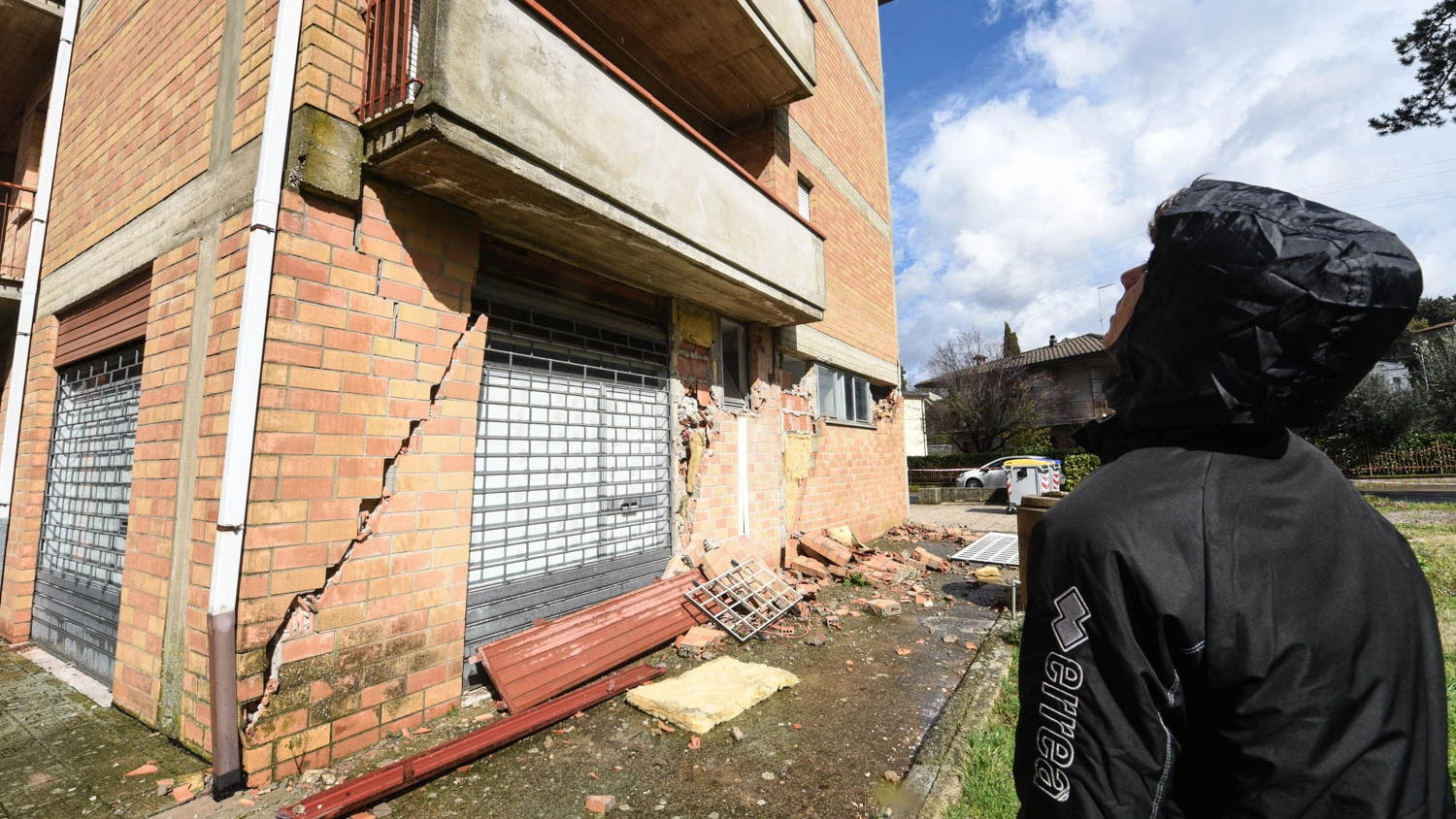 Danni del terremoto a Pierantonio (foto Crocchioni)