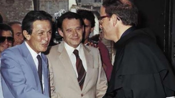 Padre Vincenzo Coli con Enrico Berlinguer