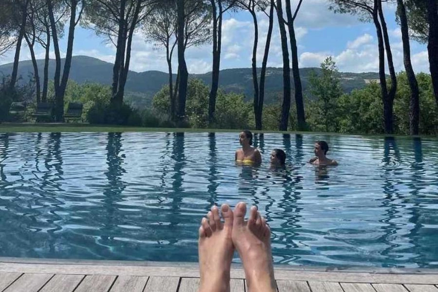 Una delle foto scattate a Reschio e postate su Instagram