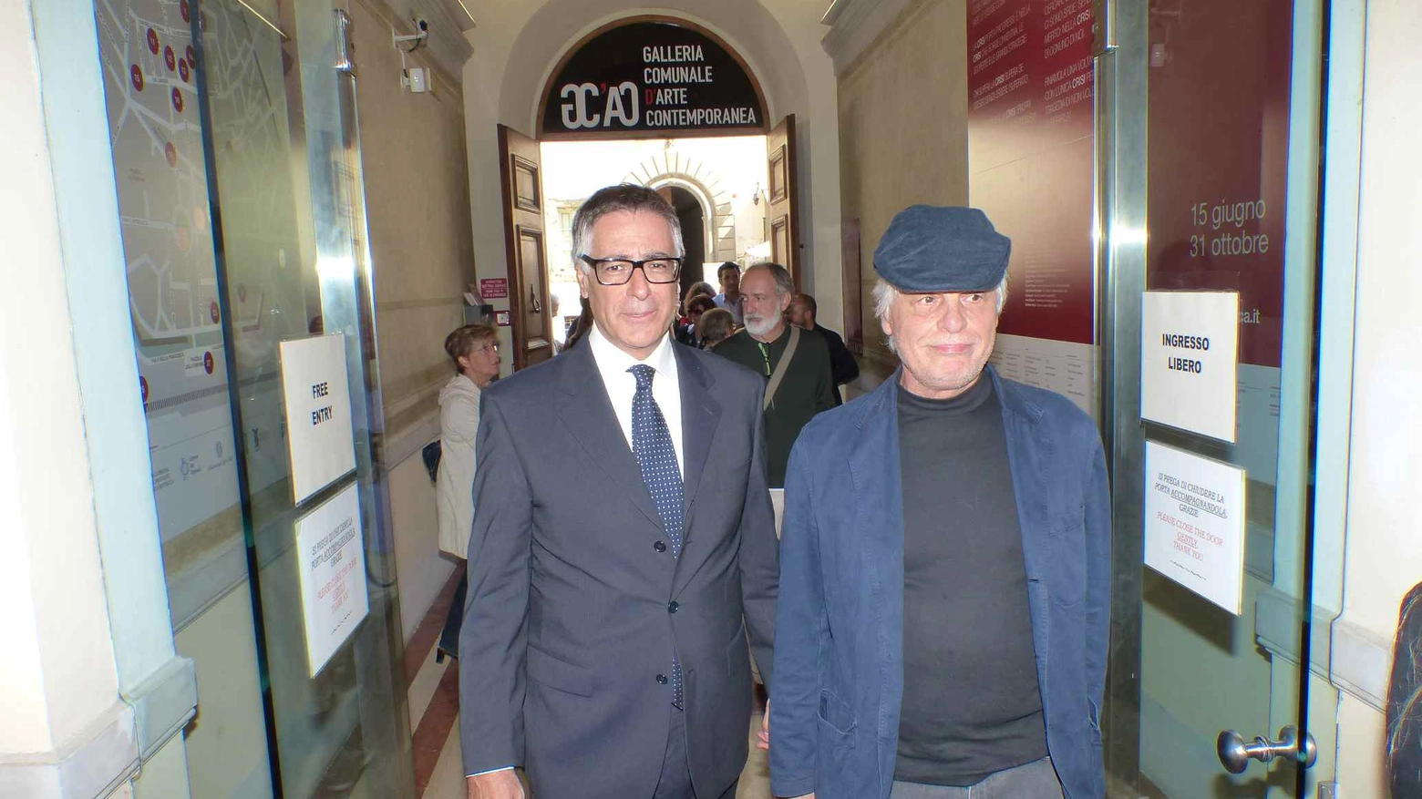 Michele Placido con Pasquale Macrì