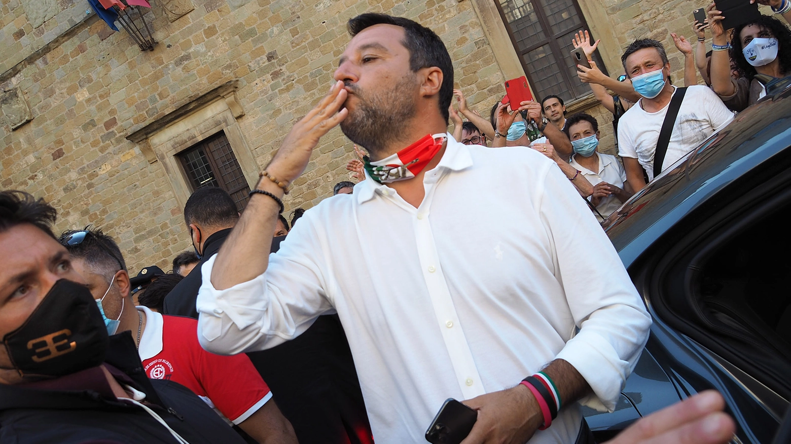 Matteo Salvini ad Arezzo