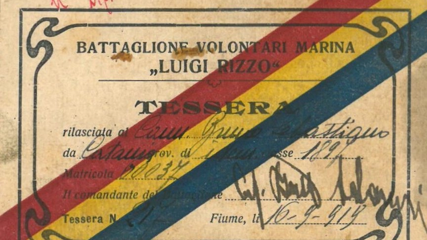 Uno dei documenti in mostra all'Archivio di Stato della Spezia (retro)