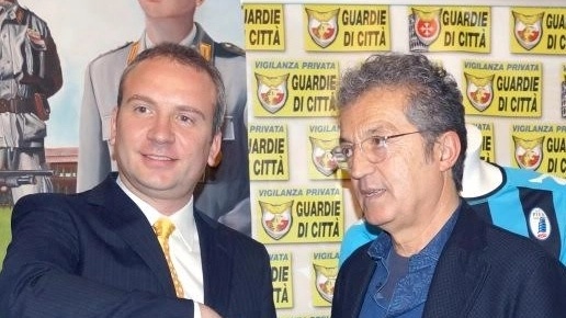 Mariano Bizzarri Ollandini e, a destra, il presidente Giuseppe Corrado