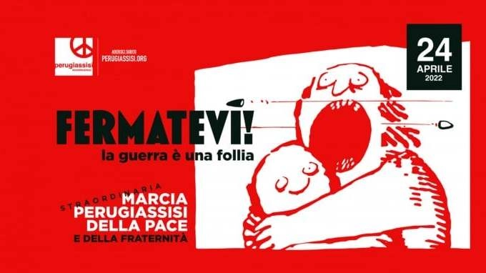 Il manifesto della Marcia della Pace Perugia-Assisi al centro delle critiche