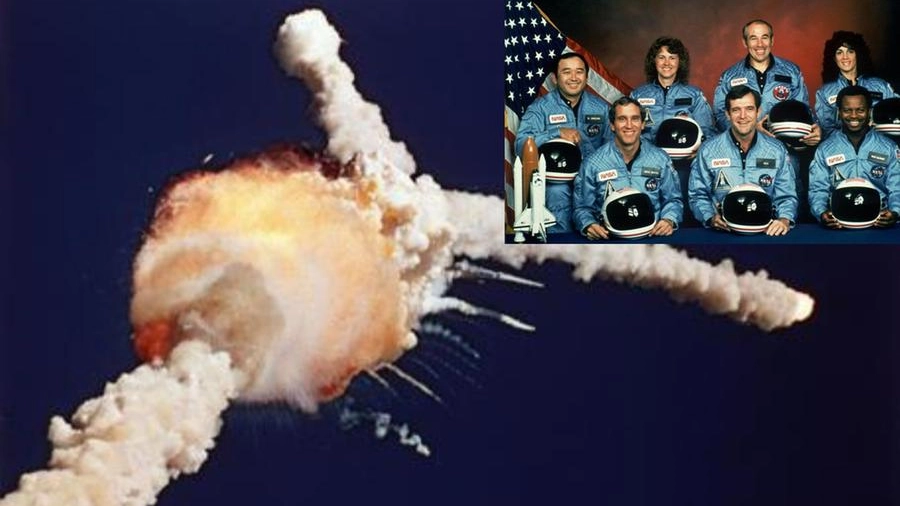 L'esplosione dello shuttle e i membri dell'equipaggio 