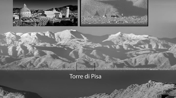 La Torre di Pisa fotografata dalla Corsica. Uno scatto incredibile