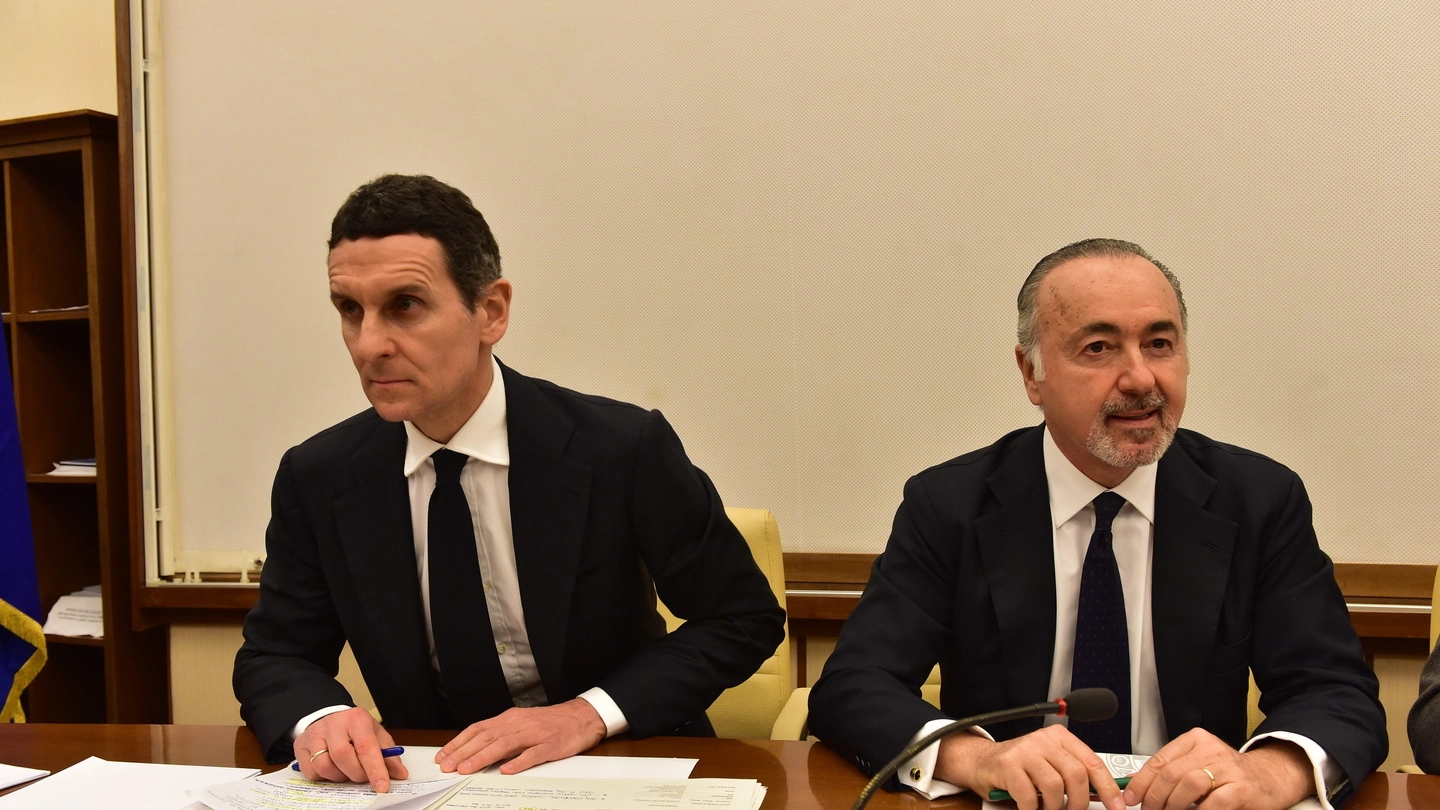 Mps, l'audizione al Senato dell'ad Morelli e del presidente Falciai (Imagoeconomica)