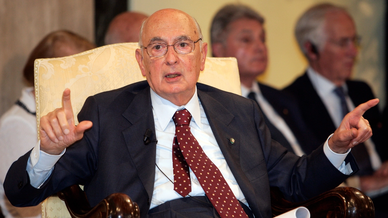La visita di Giorgio Napolitano all'Università di Siena (Foto Paolo Lazzeroni)