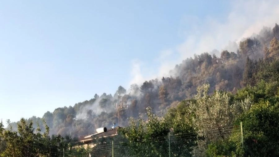 L'incendio a Cesi