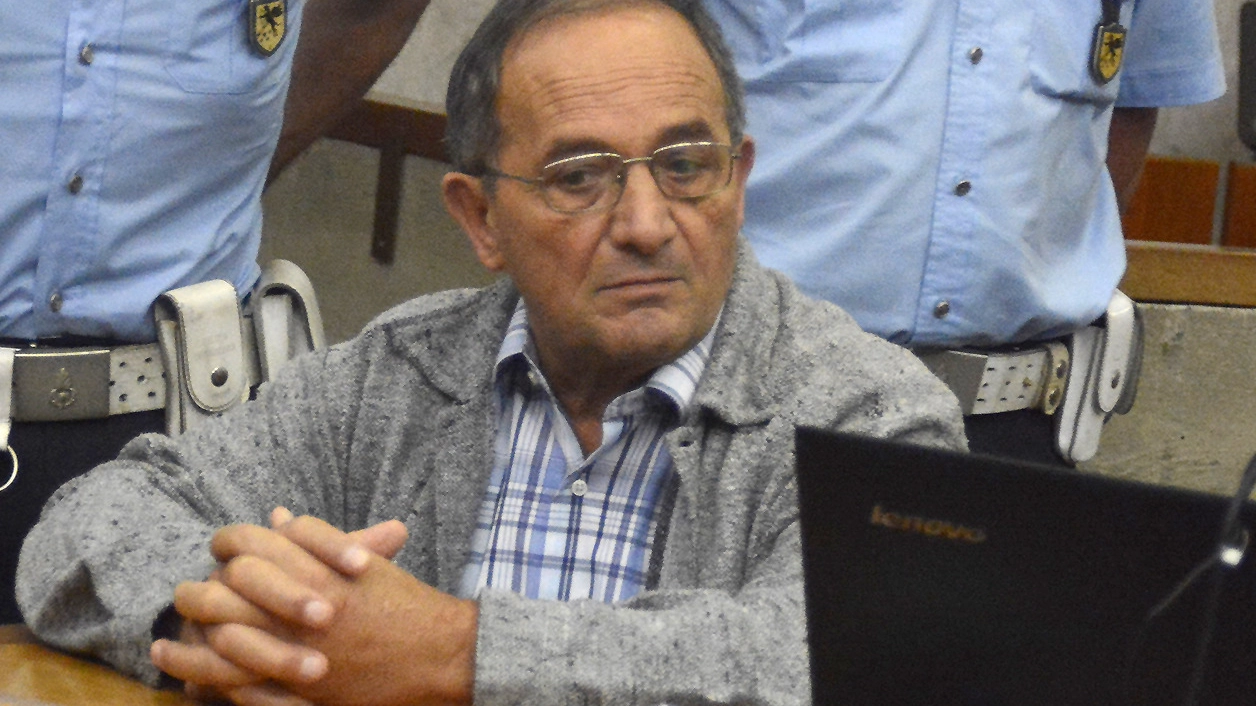 L’ex custode di Villa Adua, Antonino Bilella, durante il processo a Grosseto