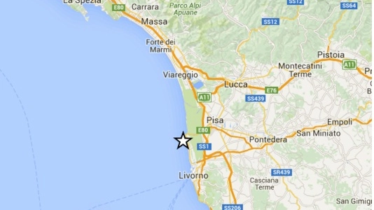 Nuova scossa di terremoto sulla costa tra Pisa e Livorno