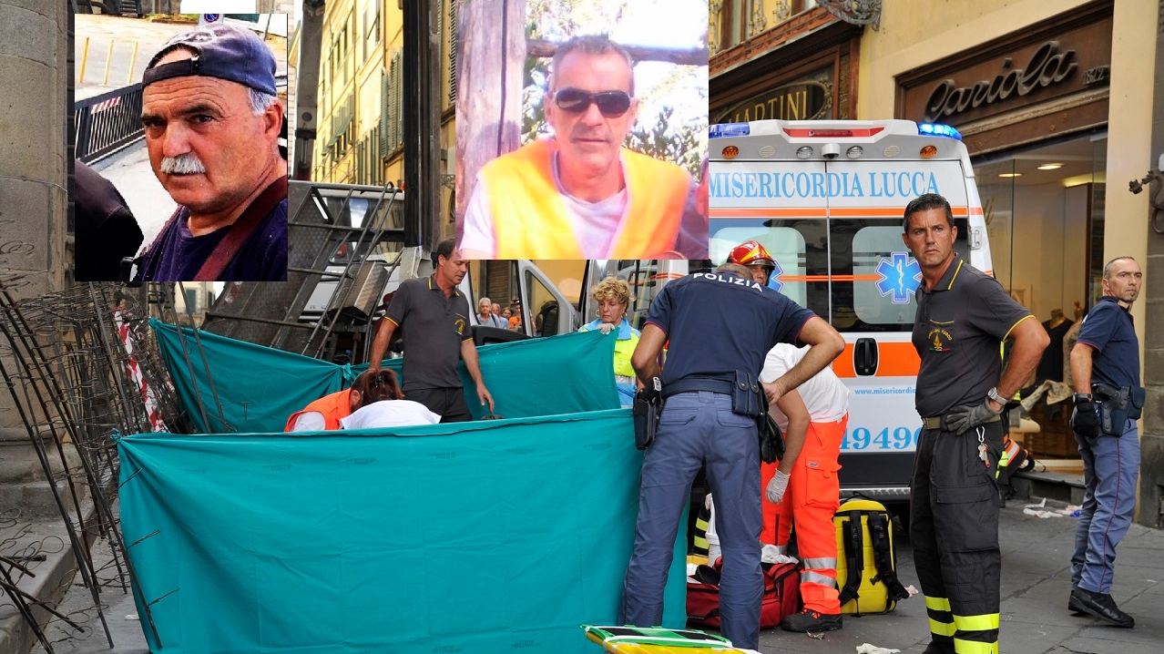 Le vittime, da sinistra Antonio Pellegrini, 61 anni ed Eugenio Viviani, 54 