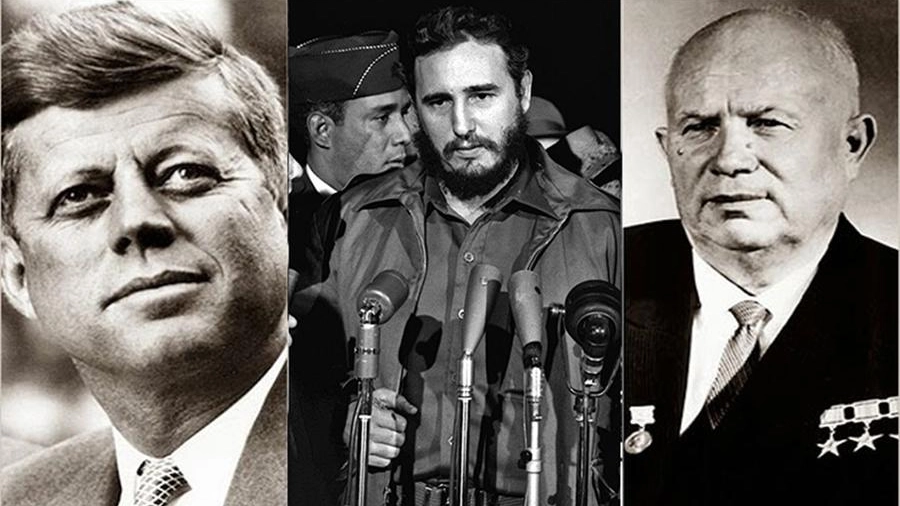 Kennedy, Castro e Kruscev 