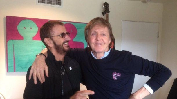 «Macca» e Ringo in sala d’incisione