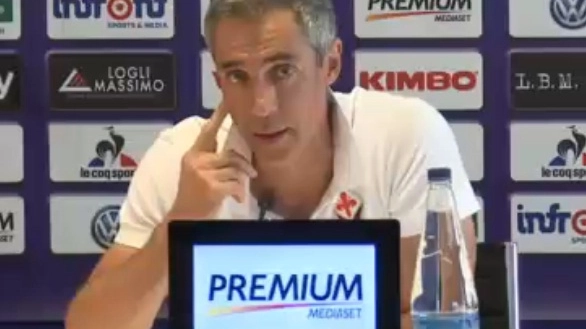 Paulo Sousa durante la conferenza stampa prima di Fiorentina-Atalanta