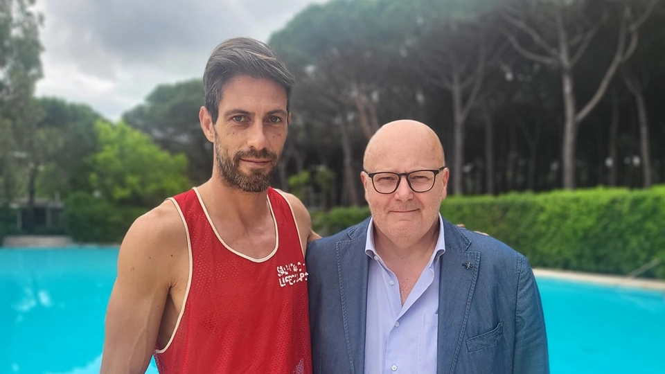 Il sindaco Fedeli con Sebastiano Castello Il sindaco Fedeli con Sebastiano Castello