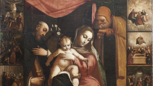 La 'Madonna del Rosario' che ritornerà nella chiesa di Monterosso