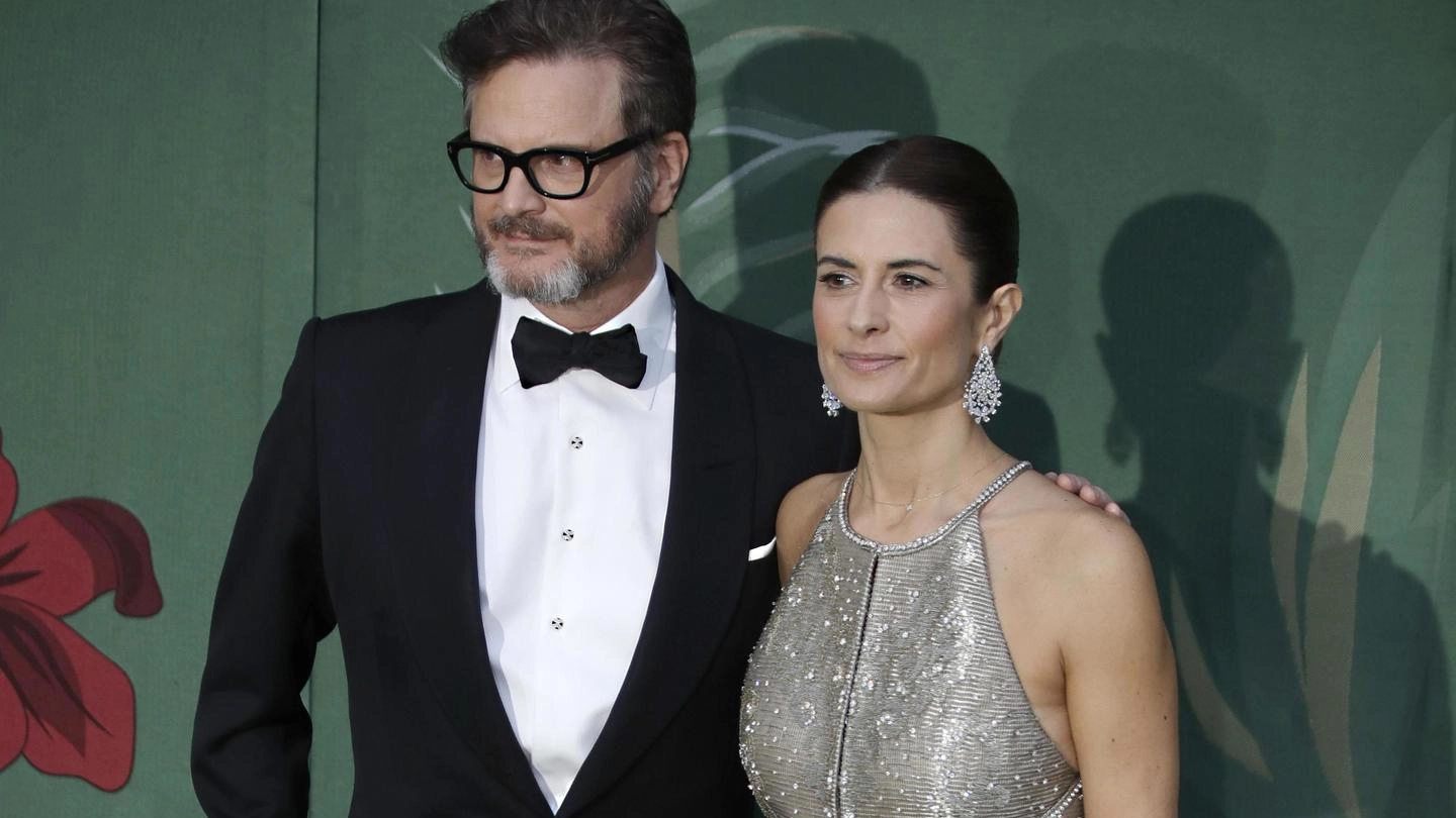 Il premio Oscar Colin Firth con la moglie Livia Giuggioli
