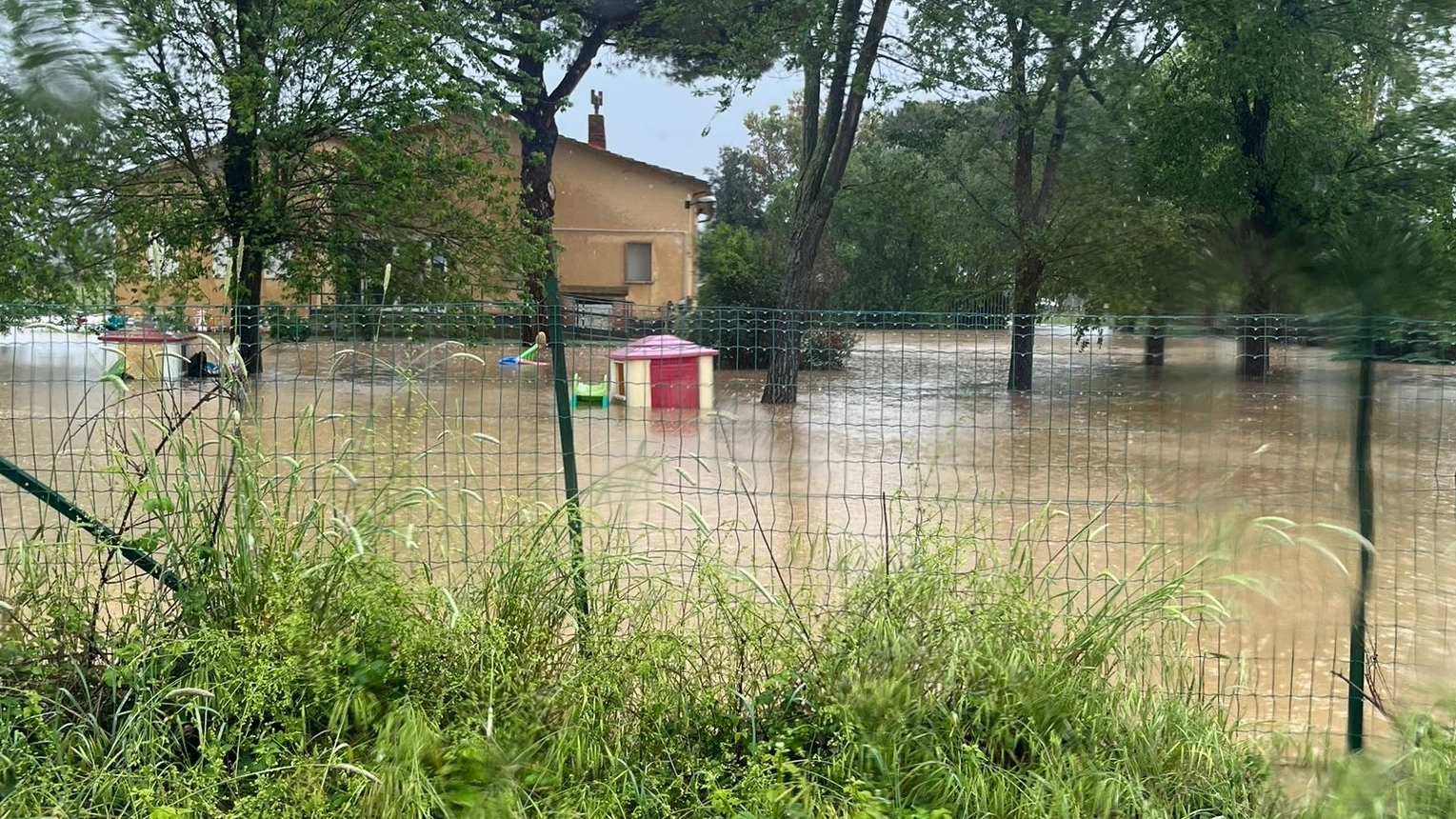 Gli allagamenti alle porte di Grosseto