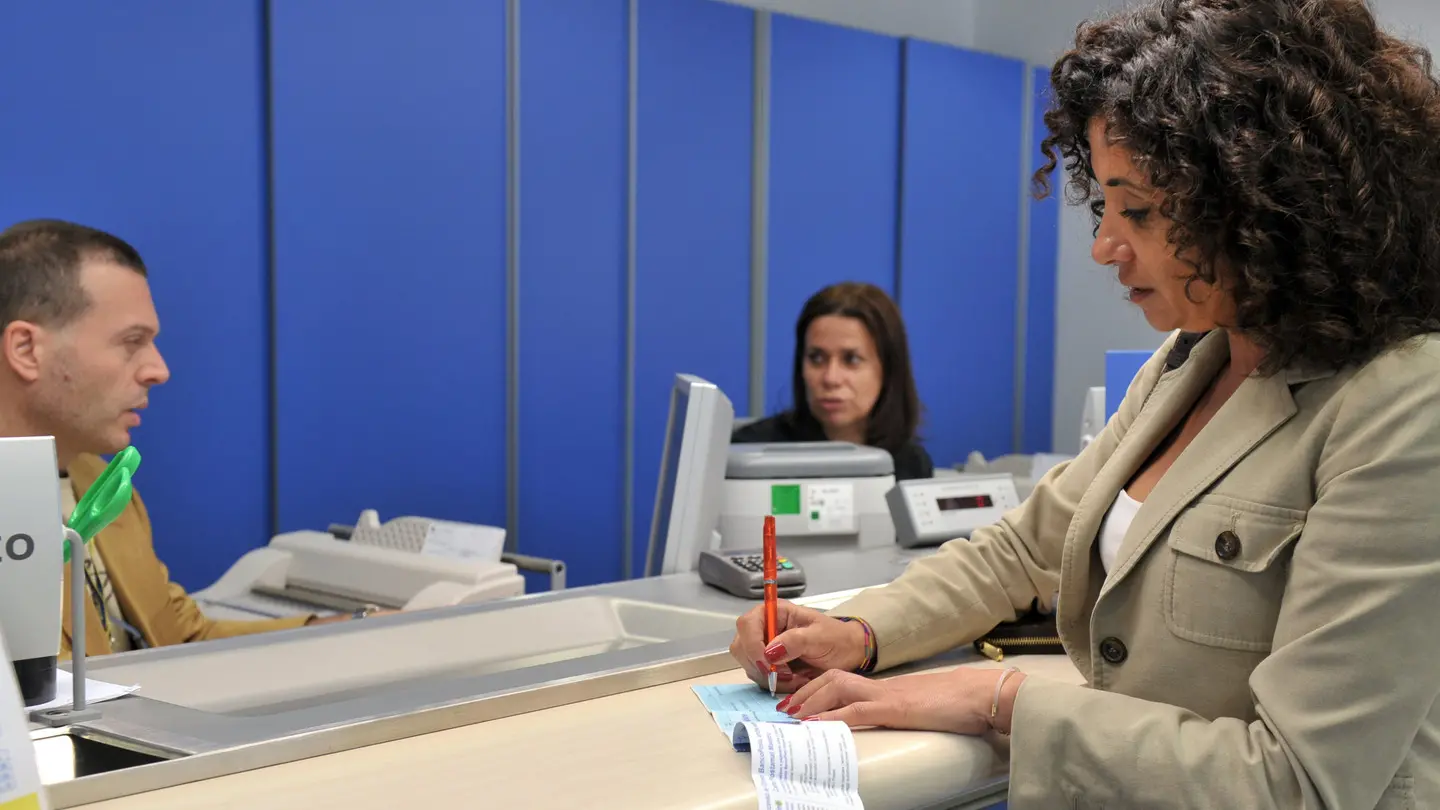 Un ufficio postale