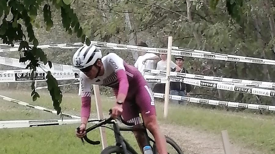 Alessandro Nannini in azione nel ciclocross