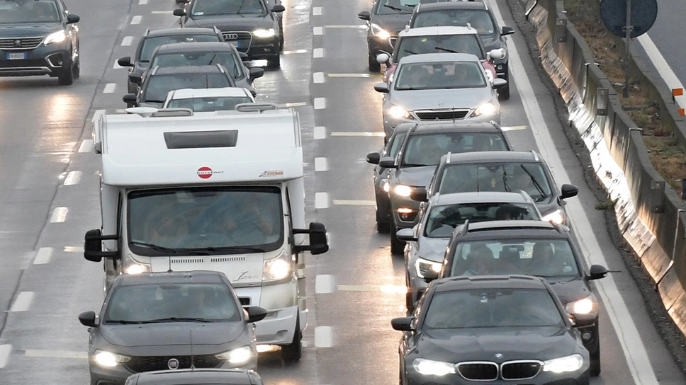 Traffico bloccato in autostrada (foto di repertorio)