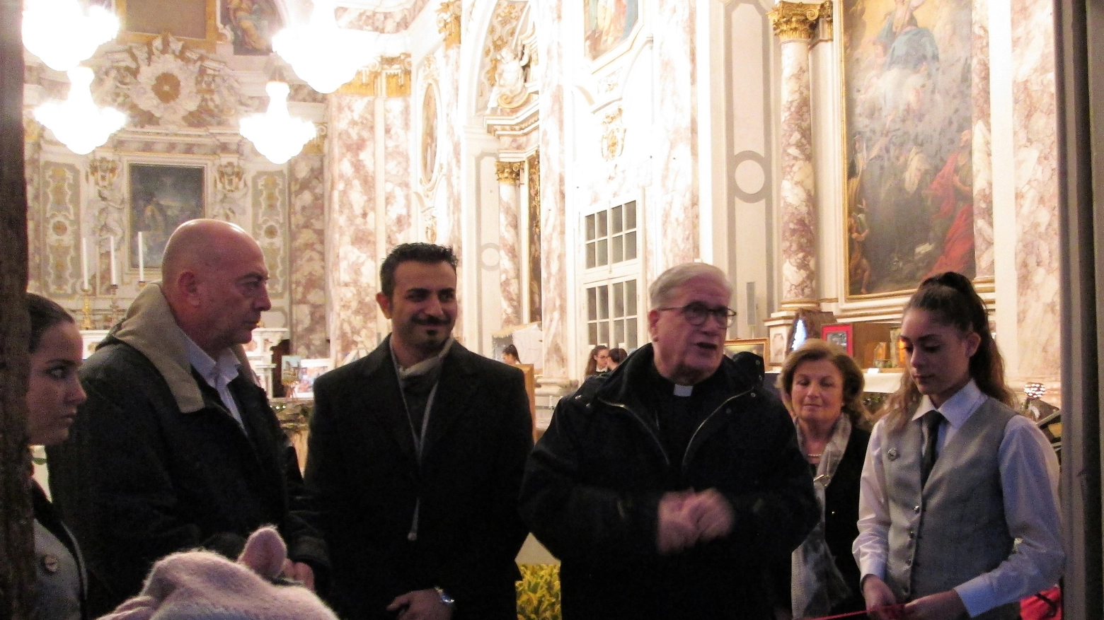 Da sinistra Sabella, Lanzara e Monsignor Tardelli