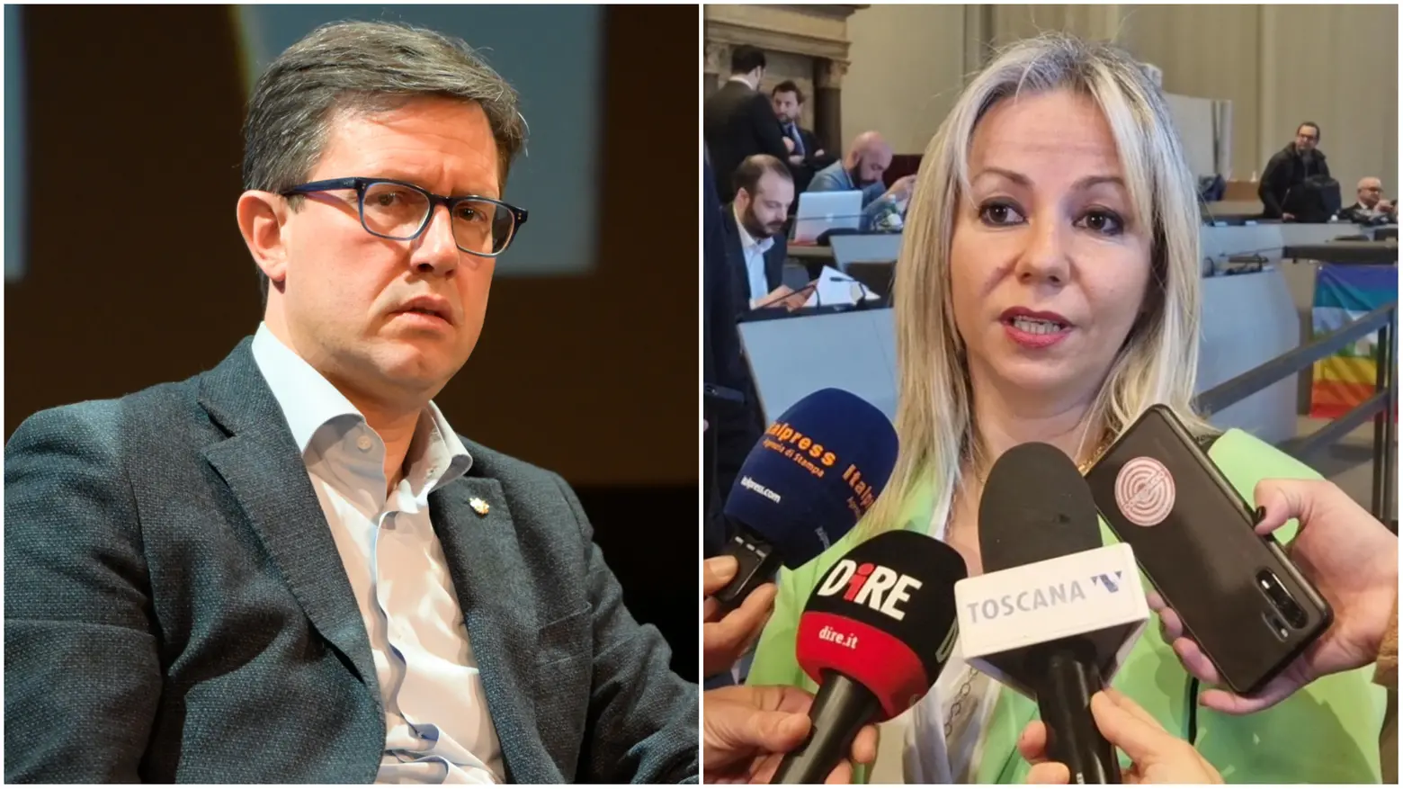 Il sindaco di Firenze Dario Nardella e l'assessora all'urbanistica Cecilia Del Re