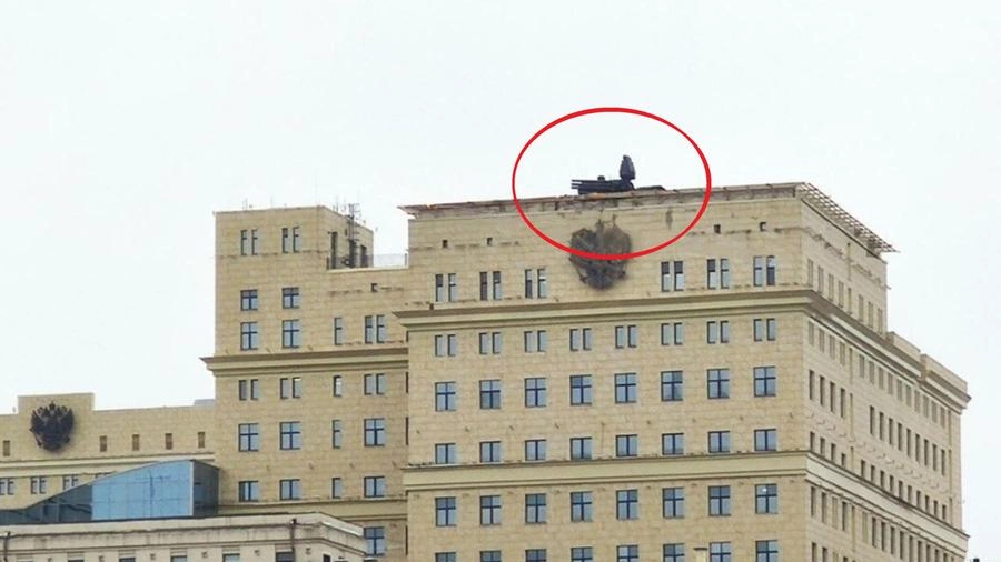 Mosca, sistemi Pantsir sui tetti degli edifici (Ansa)