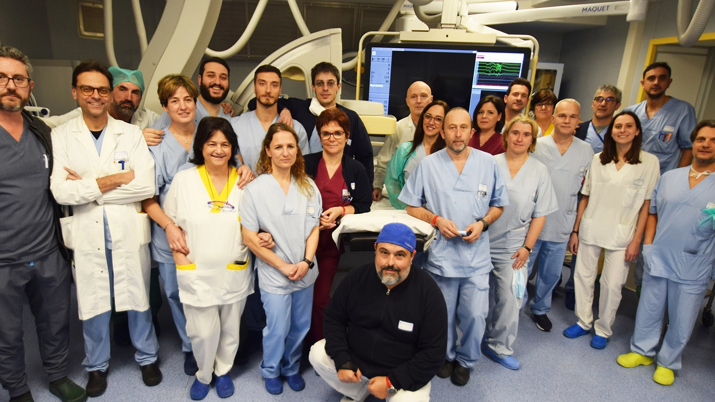 Il team della Cardiologia Interventistica diretta dal dottor Massimo Fineschi
