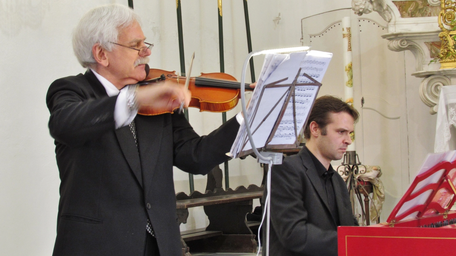L’organista Guido Ferrari e il violinista Jeffrey Ralph Fabisiak
