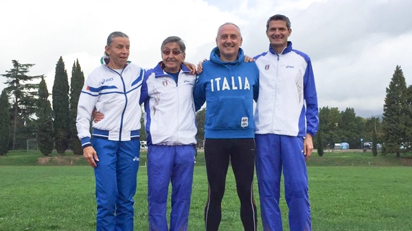 Atletica Pistoia: Gariboldi, Marchioni, Natali e Bianchi