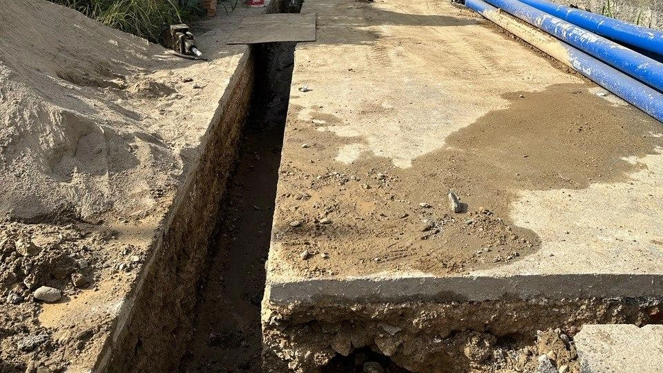 Nuovi tubi dell’acqua. Aperto il cantiere Gaia Nuovi tubi dell’acqua. Aperto il cantiere Gaia