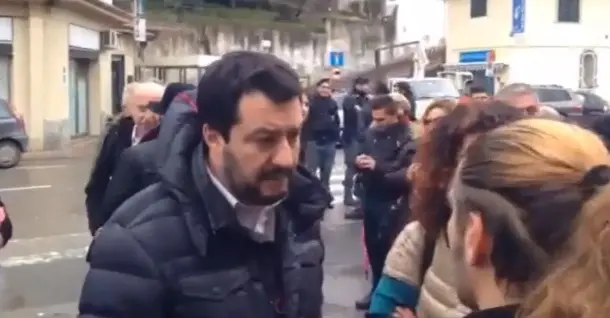 Matteo Salvini a Incisa Valdarno: tappa al mercato, poi caffé al circolo Arci