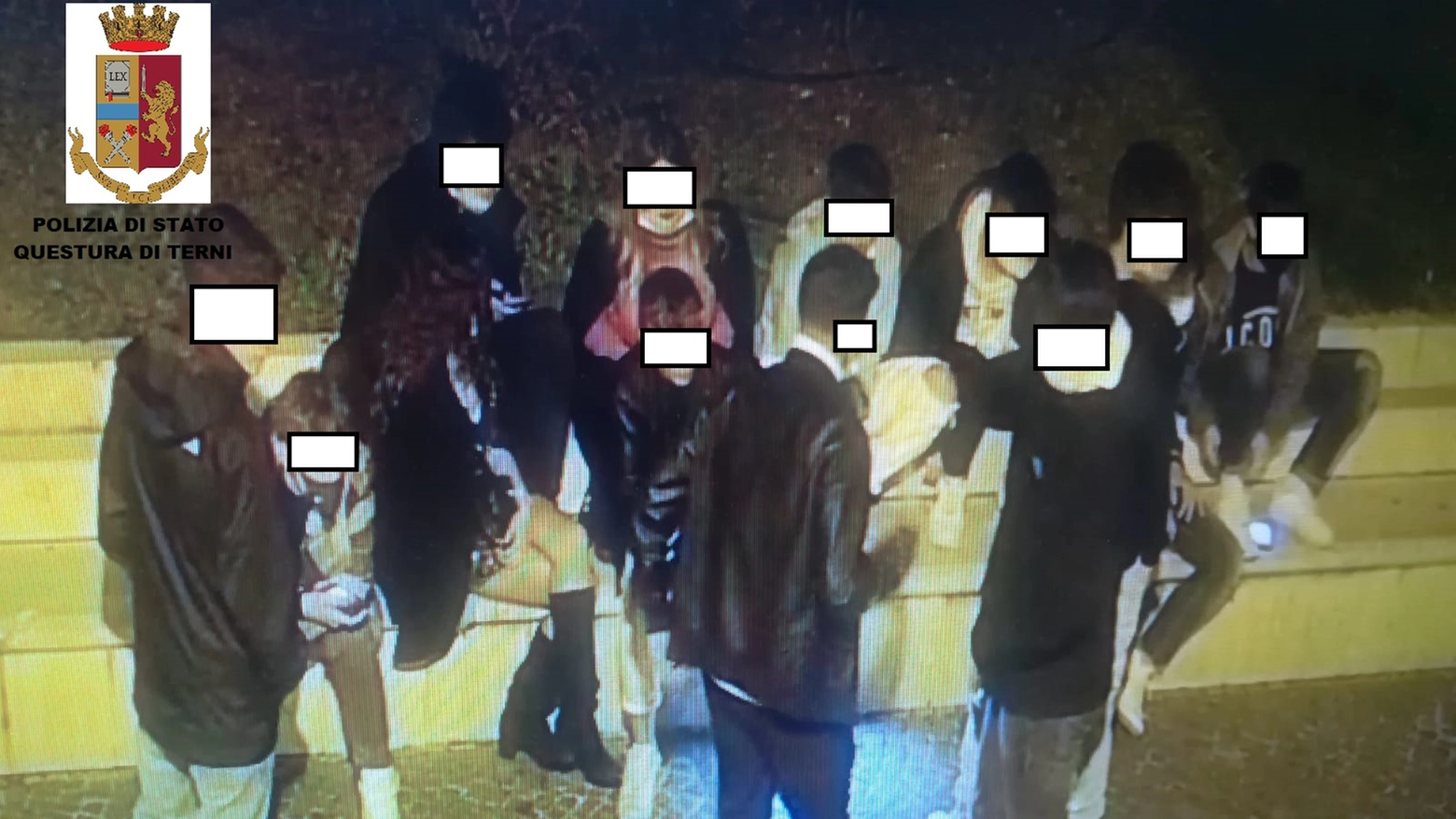 Un fotogramma della videosorveglianza in Largo Ottaviani