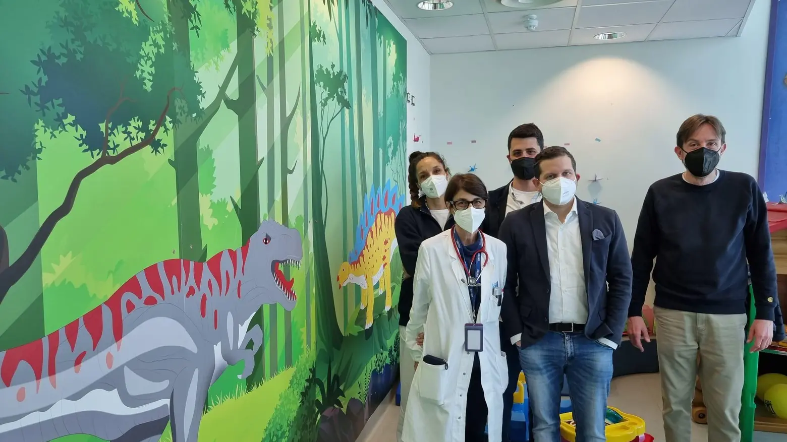 I dinosauri sbarcano in Pediatria: donazione del marchio "Bull Boys" I dinosauri sbarcano in Pediatria: donazione del marchio "Bull Boys"