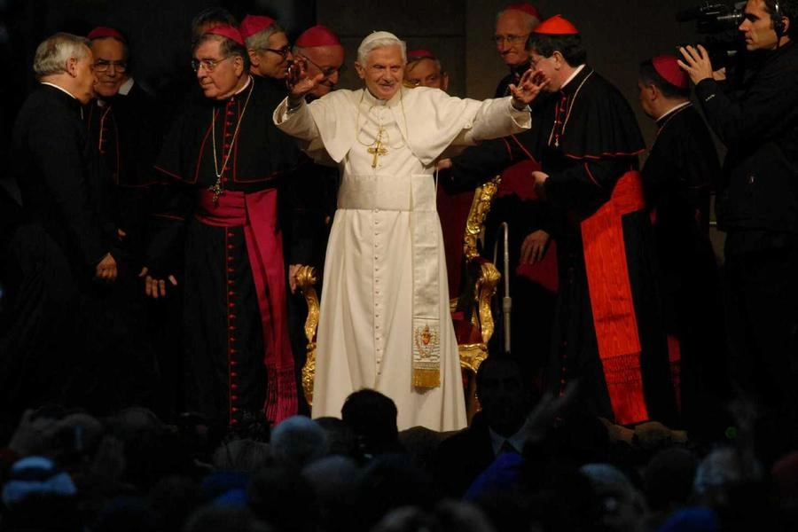 Benedetto XVI a Sansepolcro (foto Cristini)