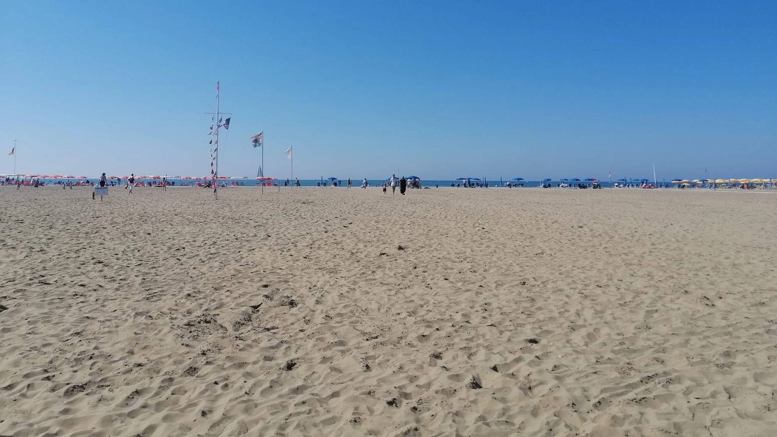 La foto della spiaggia scattata da Filippo Torrigiani La foto della spiaggia scattata da Filippo Torrigiani