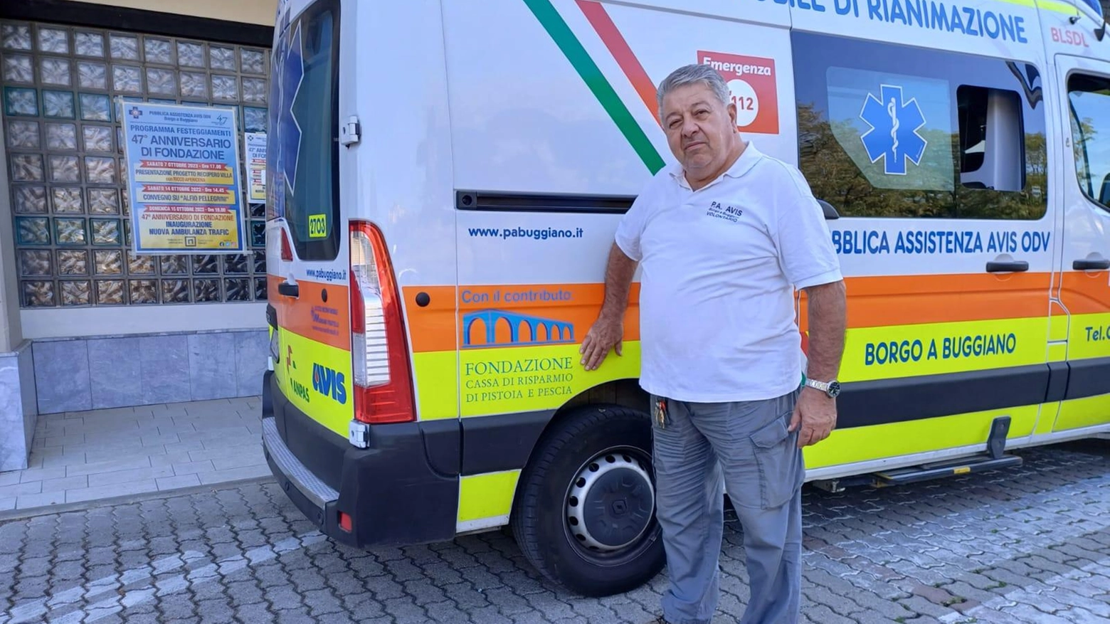 La festa della Pubblica assistenza. Arriva la nuova ambulanza donata dalla Fondazione Caript