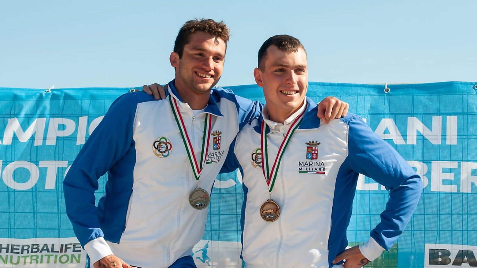 Andrea Bianchi (a sinistra), nella foto insieme all'ormai ex compagno di squadra Ghettini