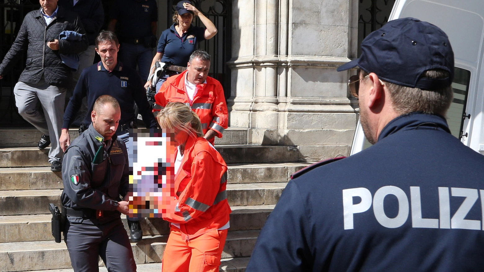 Uno dei magistrati soccorsi dopo l’agguato del 2017 al tribunale di Perugia Uno dei magistrati soccorsi dopo l’agguato del 2017 al tribunale di Perugia