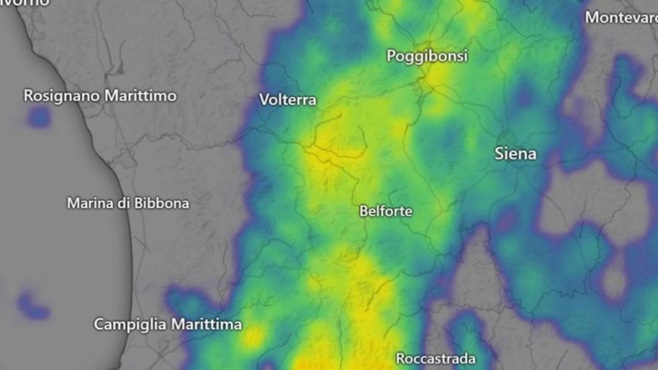 La perturbazione nella notte tra il 9 e il 10 novembre