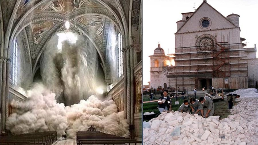 Il crollo della volta della Basilica di San Francesco ad Assisi